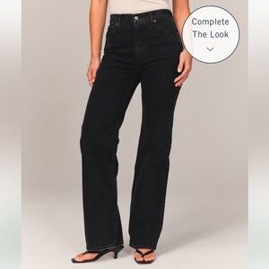 NWT - A&F 90’s Relaxed High Rise Jeans - Size 27 Short (4R) - Black